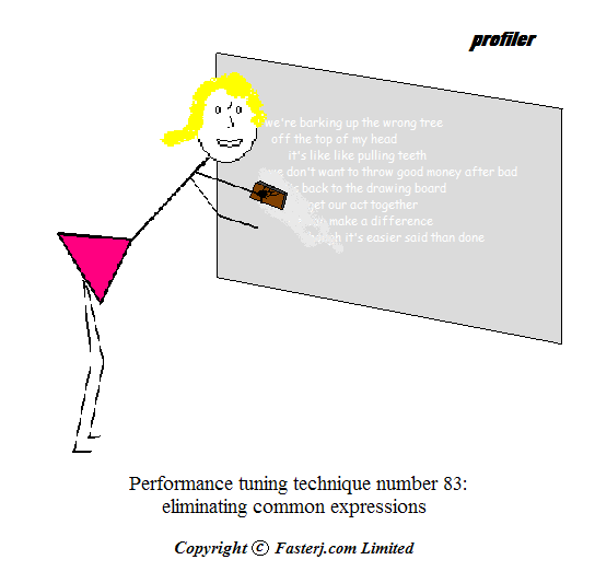 Lady wiping some common english expressions off a blackboard